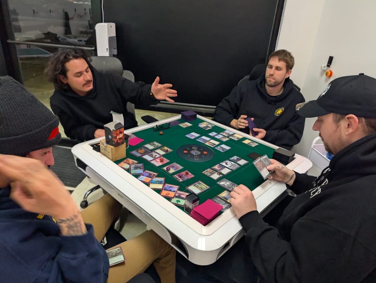 Competitive game night at Setting Sun Virginia Beach — board games and mahjong